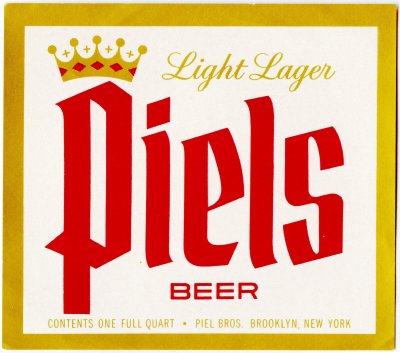 piels beer label