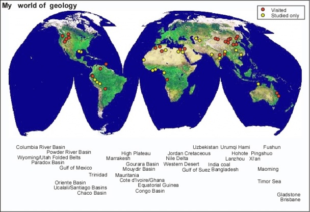 map of areas which i have studied