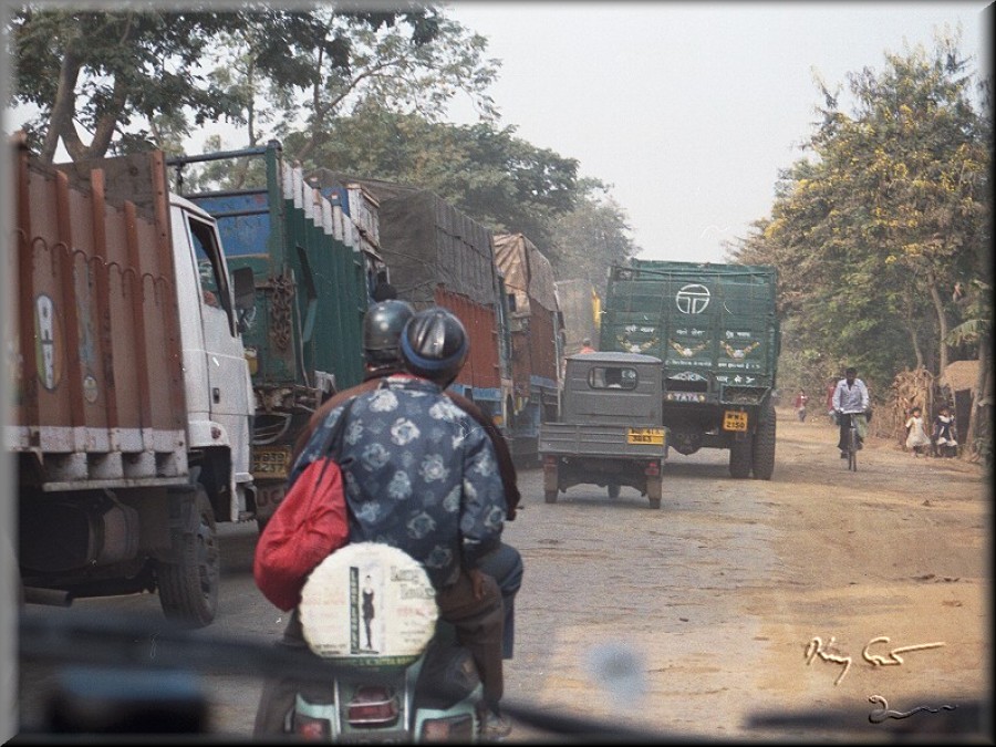 on the road in india